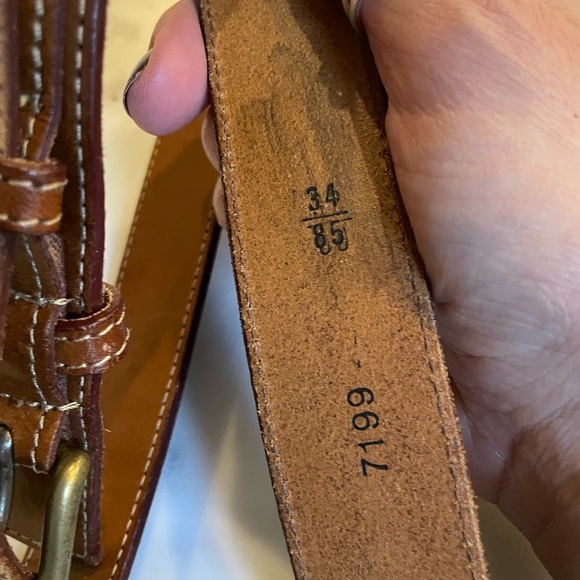 Vintage Banana Republic Brown Leather Men’s Belt - Picture 6 of 9